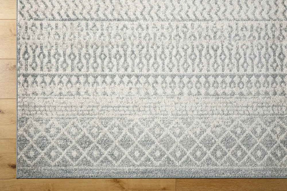 MILA Scandi Modern Boho Light Beige/Grey Rug