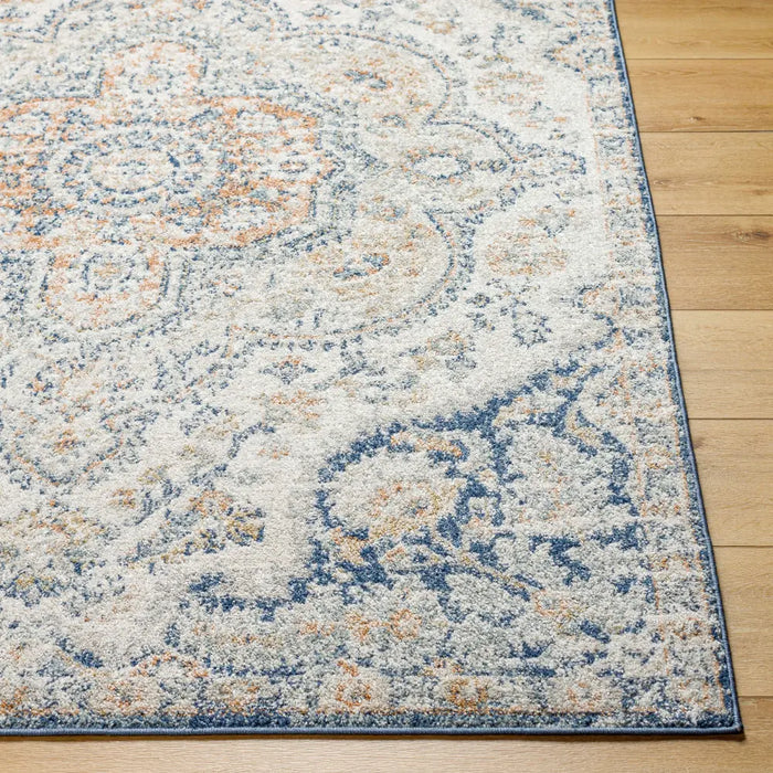 JULIA Vintage Traditional Oriental Boho Dark Blue Rug