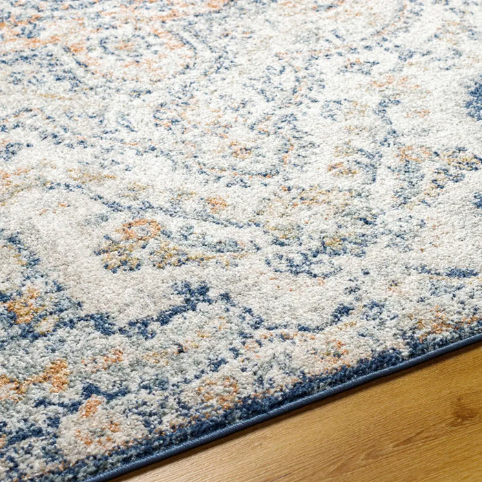 JULIA Vintage Traditional Oriental Boho Dark Blue Rug