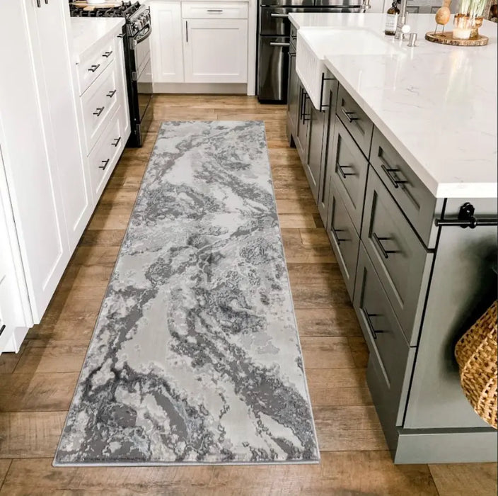 Emperor 325 Picasso Silver Rug