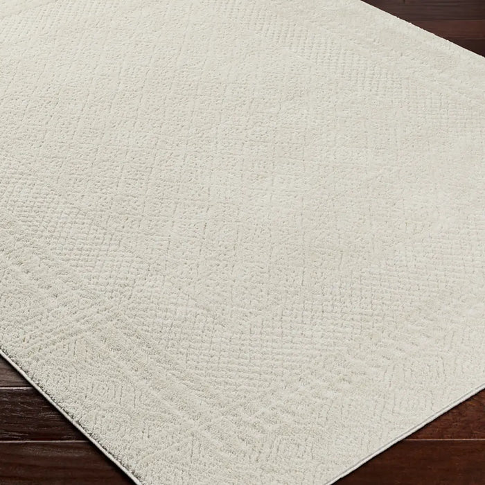 AMBRE Scandi Modern High Pile Ivory/Off-White Rug