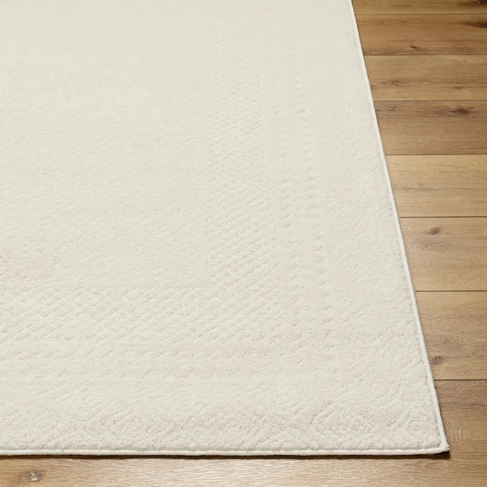 AMBRE Scandi Modern High Pile Ivory/Off-White Rug