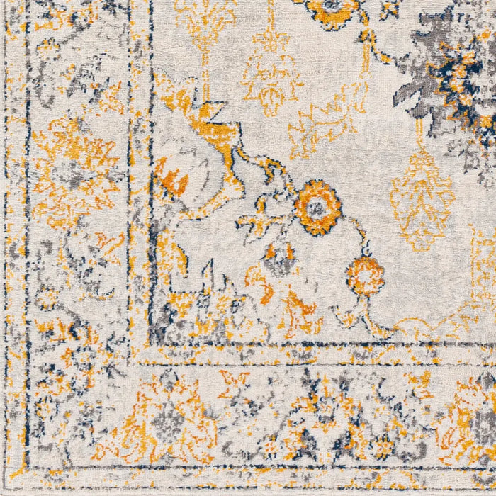SONAM Vintage Traditional Oriental Boho Yellow Rug