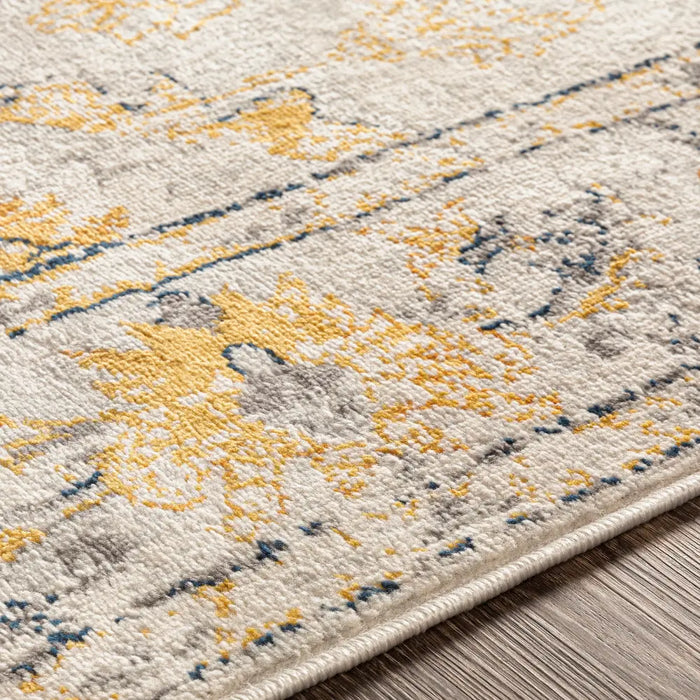 SONAM Vintage Traditional Oriental Boho Yellow Rug