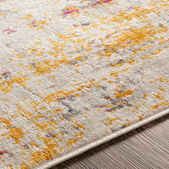 CHINU Abstract Modern Marble Blue Rug