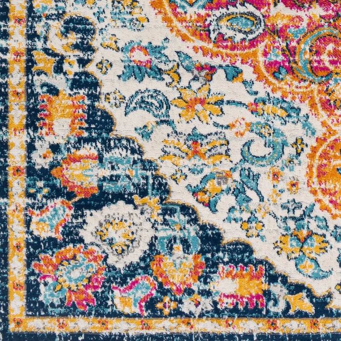 WREN Vintage Traditional Oriental Boho Bright Orange Rug