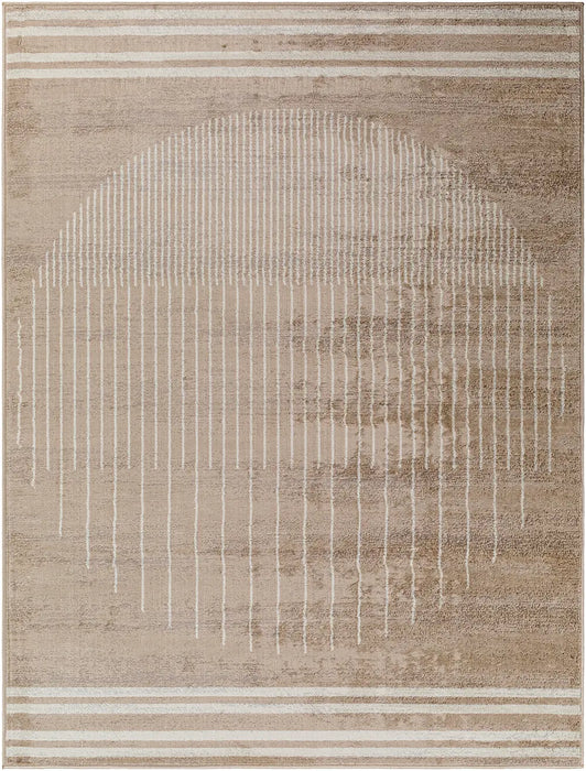 ENSO Scandi Geometric Brown Rug