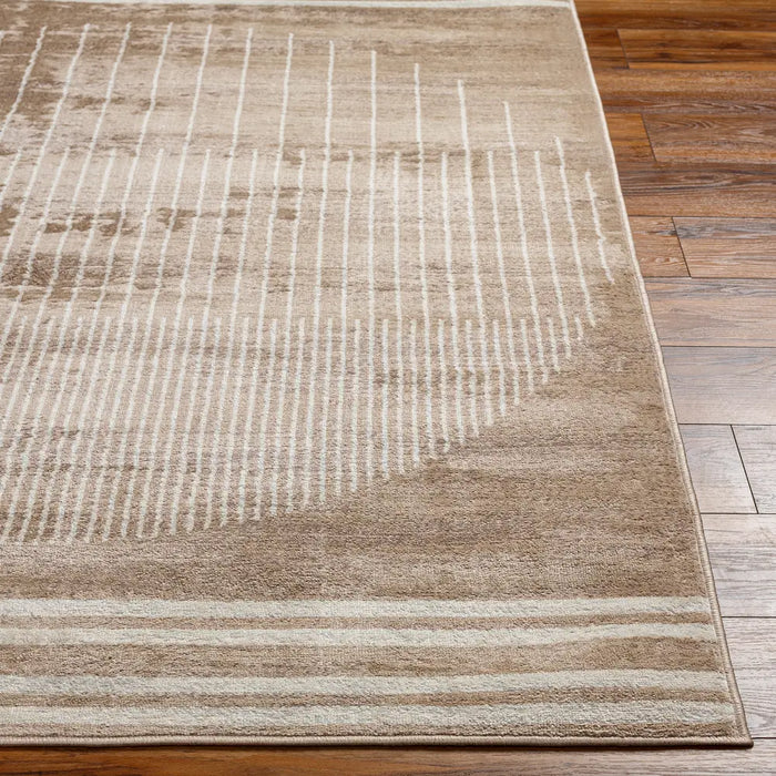 ENSO Scandi Geometric Brown Rug
