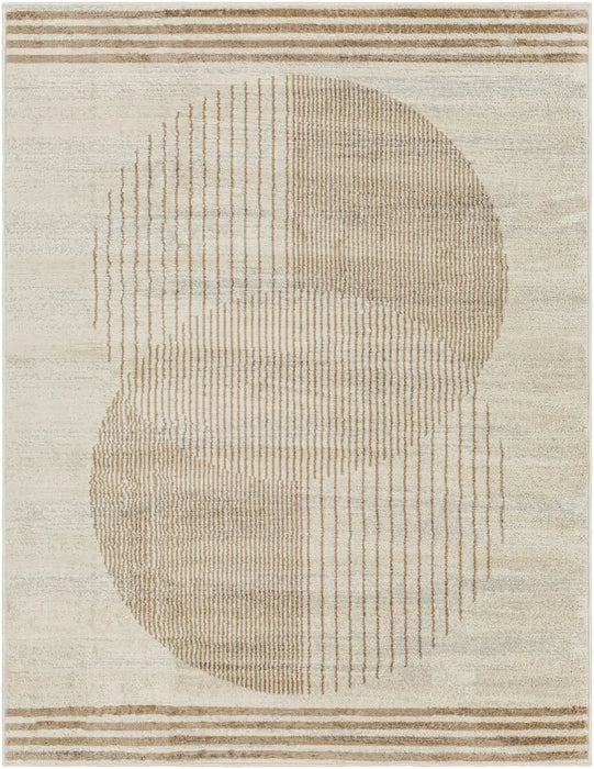 ENSO2 Scandi Geometric Light Brown Rug