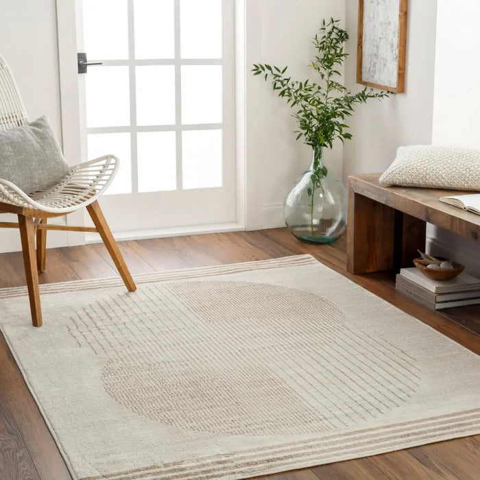 ENSO2 Scandi Geometric Light Brown Rug