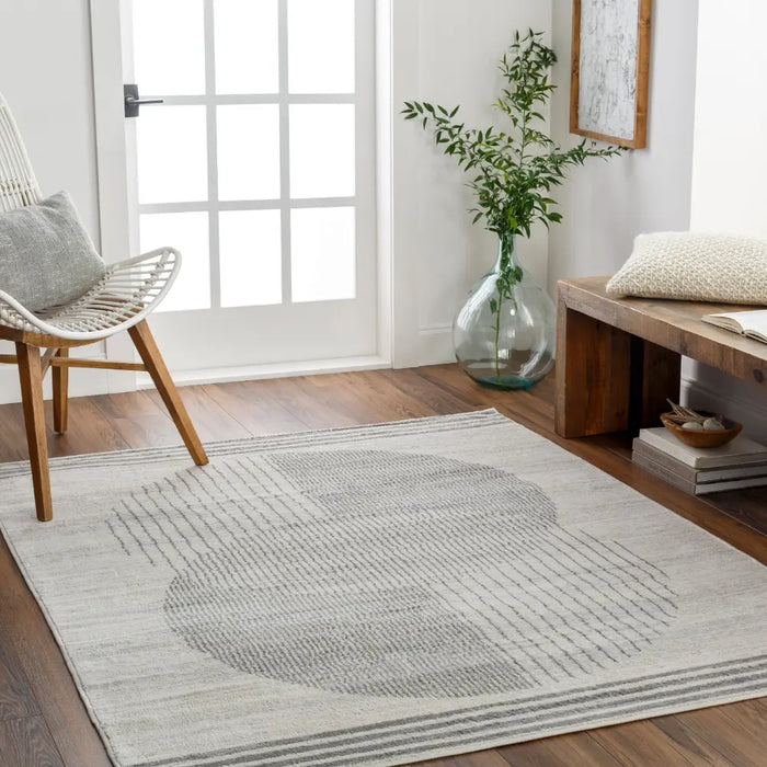 ENSO2 Scandi Geometric Grey Rug