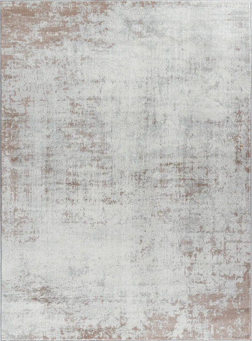 MILENA Abstract Modern Marble Beige/White Rug