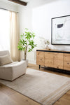 ENSO3 Machine Washable Modern Shaggy Beige Rug