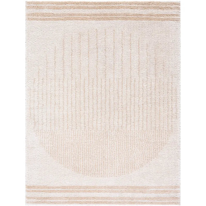 ENSO3 Machine Washable Modern Shaggy Beige Rug
