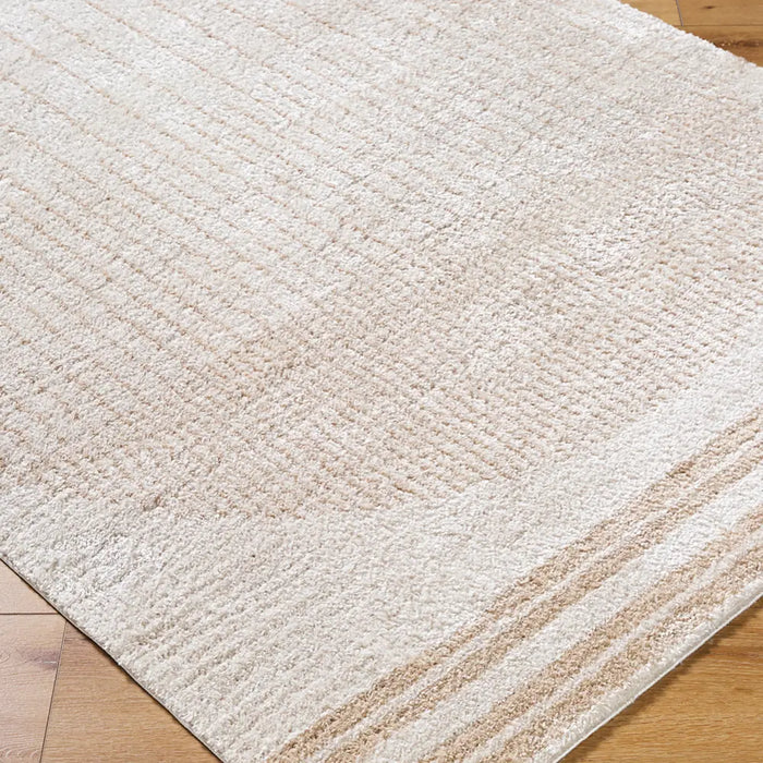 ENSO3 Machine Washable Modern Shaggy Beige Rug