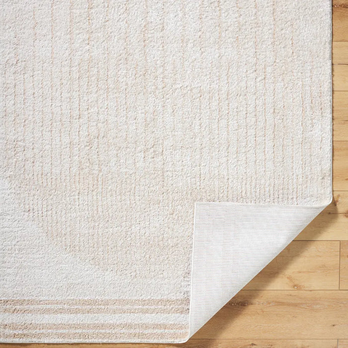 ENSO3 Machine Washable Modern Shaggy Beige Rug