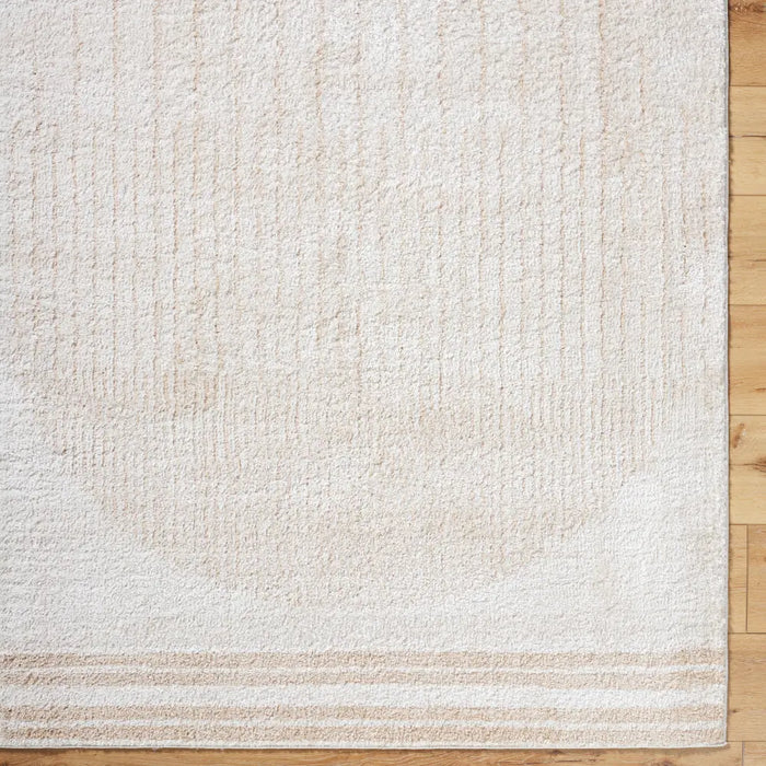 ENSO3 Machine Washable Modern Shaggy Beige Rug