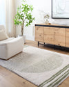 ENSO3 Machine Washable Modern Shaggy Grass Green Rug