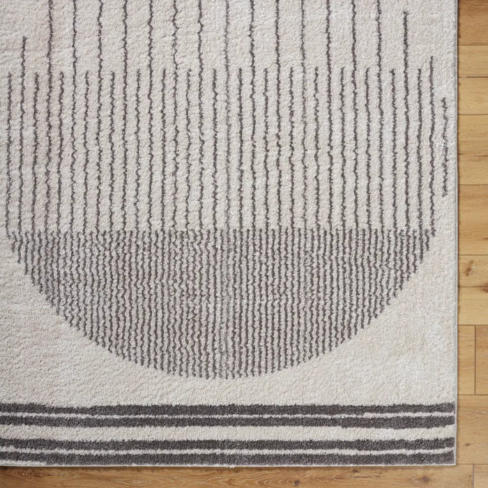 ENSO3 Machine Washable Modern Shaggy Charcoal Rug