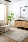 ENSO3 Machine Washable Modern Shaggy Medium Grey Rug