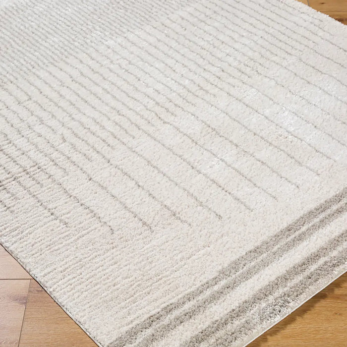 ENSO3 Machine Washable Modern Shaggy Medium Grey Rug