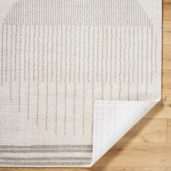 ENSO3 Machine Washable Modern Shaggy Medium Grey Rug