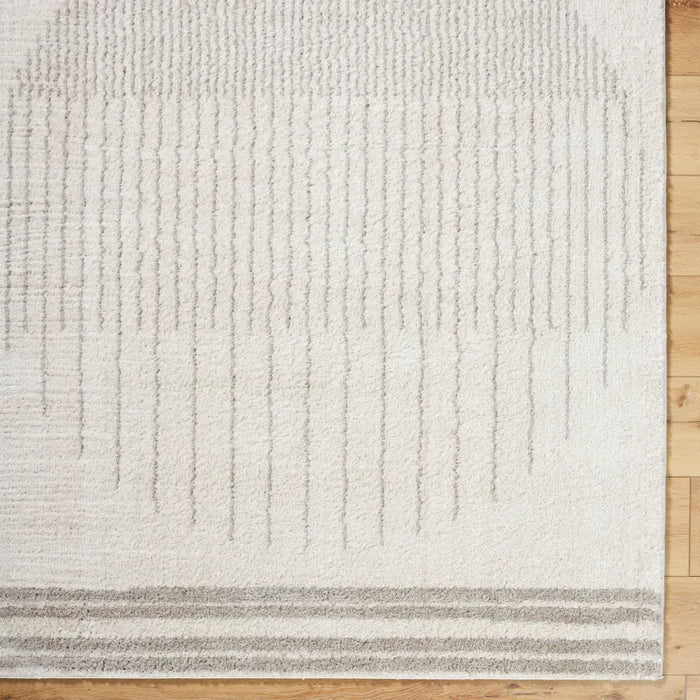 ENSO3 Machine Washable Modern Shaggy Medium Grey Rug