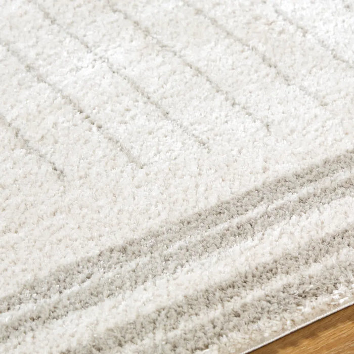 ENSO3 Machine Washable Modern Shaggy Medium Grey Rug