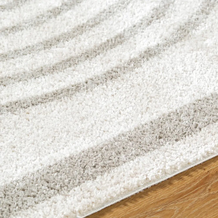LUCILE Machine Washable Modern Shaggy Medium Grey Rug