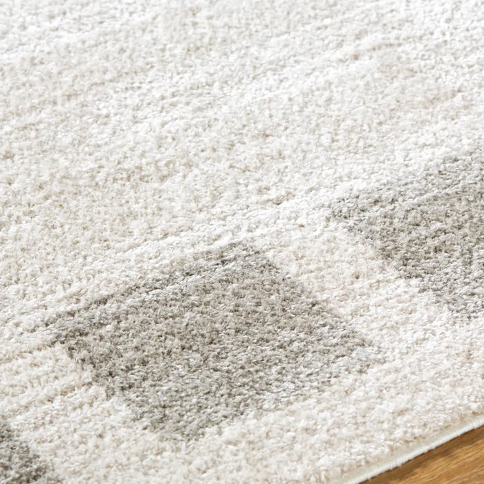 AMINE Machine Washable Modern Shaggy Medium Grey Rug