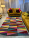 Asiatic funk funk triangles Multicoloured Living Room Wool Rug.