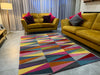 Asiatic funk funk triangles Multicoloured Living Room Wool Rug.