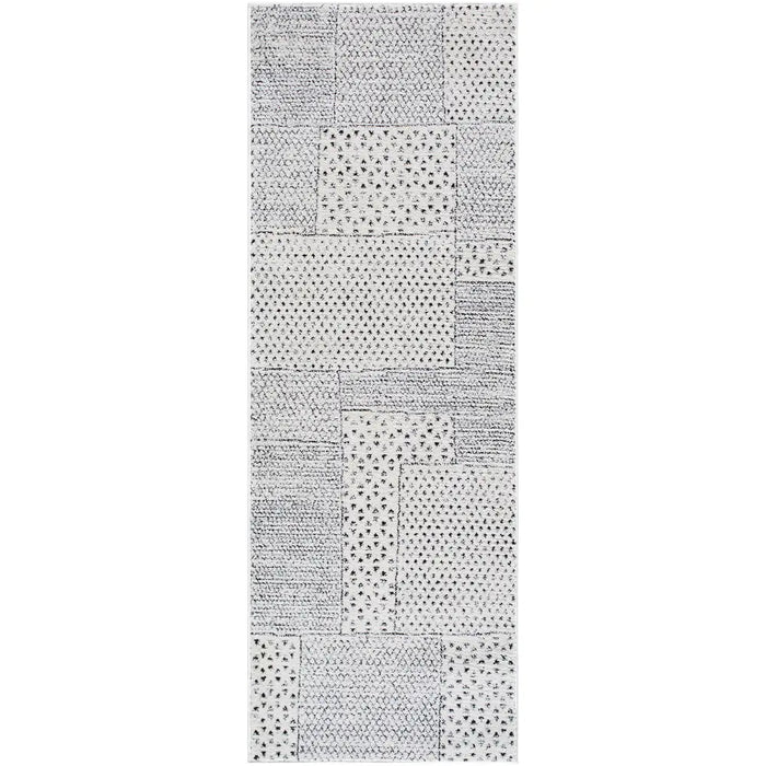 MARJOLAINE Galey Alix x Livabliss Modern Scandi High Pile Ivory/Black Rug