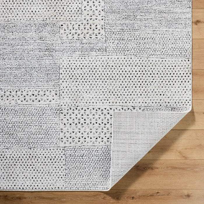 MARJOLAINE Galey Alix x Livabliss Modern Scandi High Pile Ivory/Black Rug