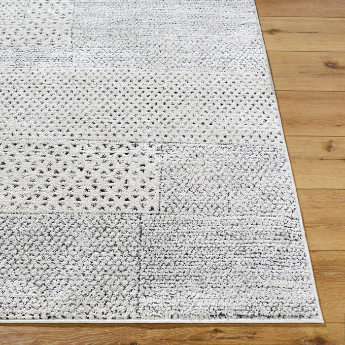 MARJOLAINE Galey Alix x Livabliss Modern Scandi High Pile Ivory/Black Rug
