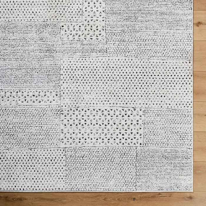 MARJOLAINE Galey Alix x Livabliss Modern Scandi High Pile Ivory/Black Rug