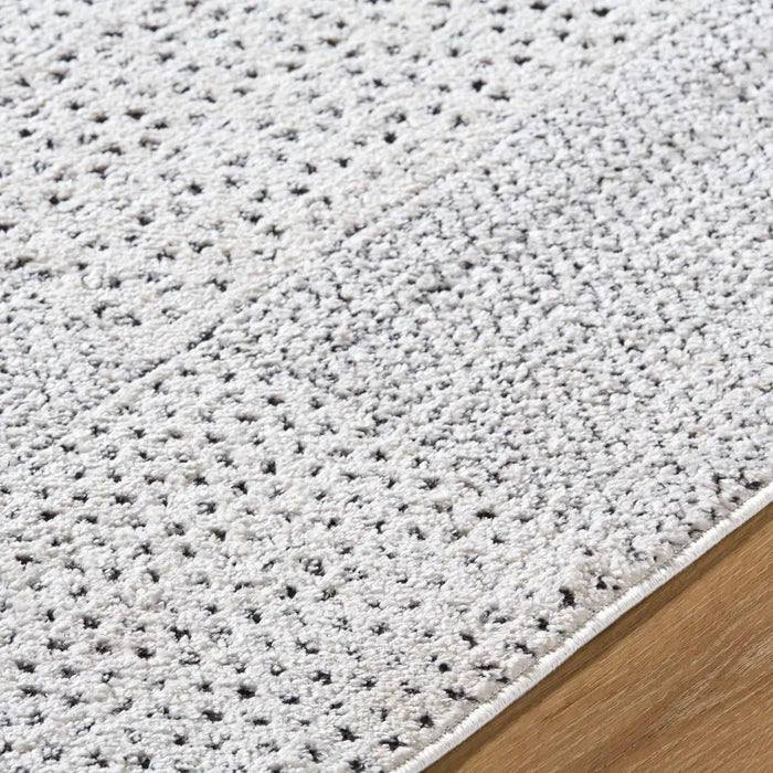 MARJOLAINE Galey Alix x Livabliss Modern Scandi High Pile Ivory/Black Rug
