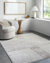 Architect IV Galey Alix X Livabliss Modern Scandi High Pile Dark Brown/Ivory Area Rug