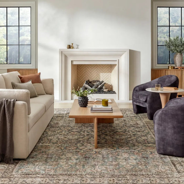Livabliss Collins Avenue III Galey Alix x Livabliss Vintage Traditional Oriental Boho Rust/Brown Rug