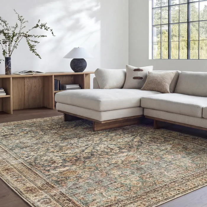 Livabliss Collins Avenue III Galey Alix x Livabliss Vintage Traditional Oriental Boho Rust/Brown Rug