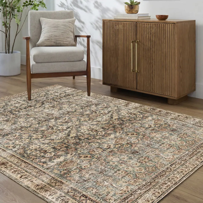 Livabliss Collins Avenue III Galey Alix x Livabliss Vintage Traditional Oriental Boho Rust/Brown Rug