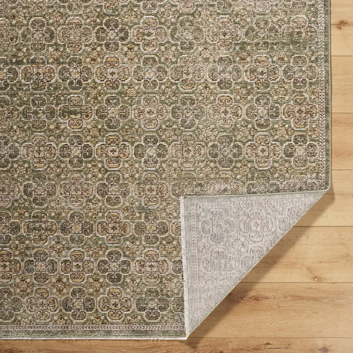 KENY Galey Alix x Livabliss Vintage Traditional Oriental Boho Brown/Olive Rug