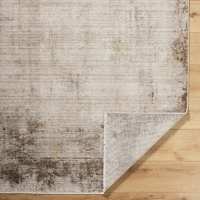 SARI Galey Alix x Livabliss Abstract Modern Marble Brown/Cream Rug