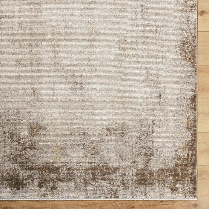SARI Galey Alix x Livabliss Abstract Modern Marble Brown/Cream Rug