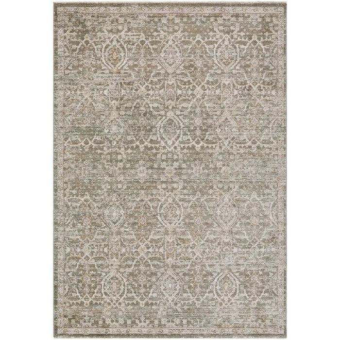 JONI Galey Alix x Livabliss Vintage Traditional Oriental Boho Olive/Cream Rug