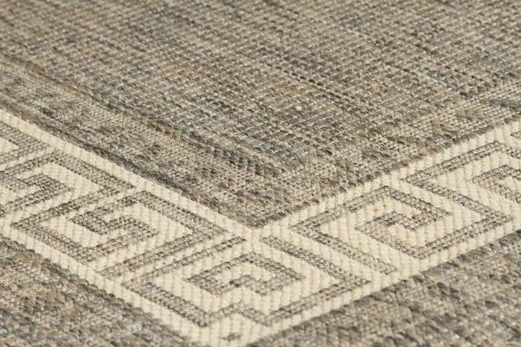 Oriental Weavers greek key flatweave gr 1122 Grey, Beige Outdoor  Flat Weave Rug.