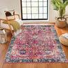 KUSH Vintage Traditional Oriental Boho Burgundy Rug