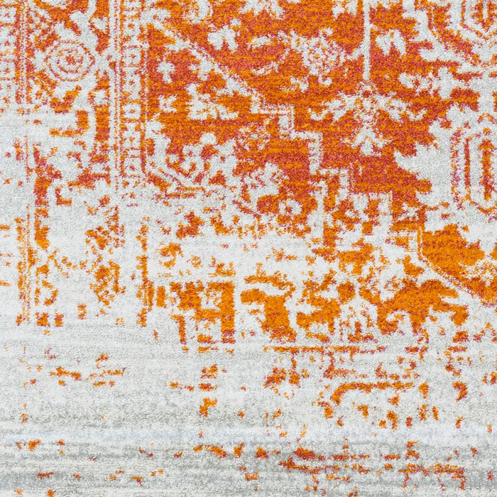 JULIETTE Vintage Traditional Oriental Boho Orange/White Rug Orange Rug ...