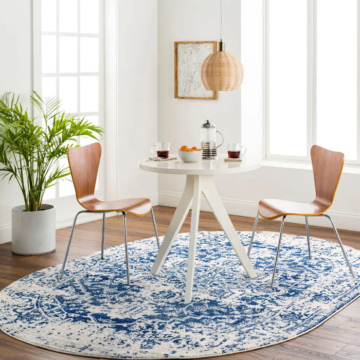 JULIETTE Vintage Traditional Oriental Boho Navy Rug