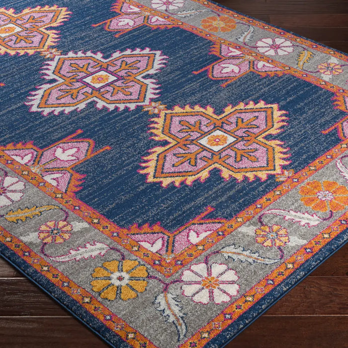 Ellington Vintage Oriental Boho Navy/Gray Rug